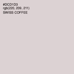#DCD1D3 - Swiss Coffee Color Image